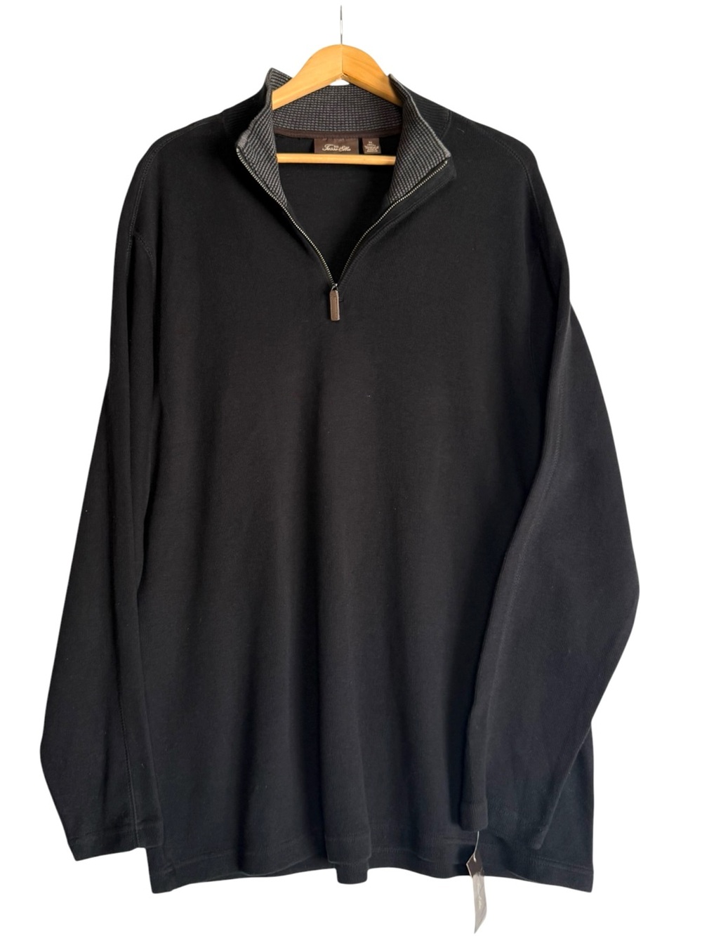 Tasso Elba Spa 1/4 Zip Pullover Cotton Sweater XL 
NWT